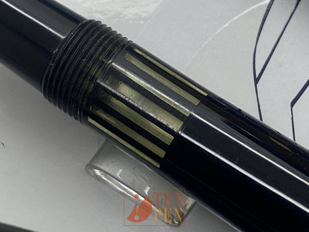 OMAS 556/S BLACK CELLULOID - SET WITH BOX - UNUSED | Tenpen - By